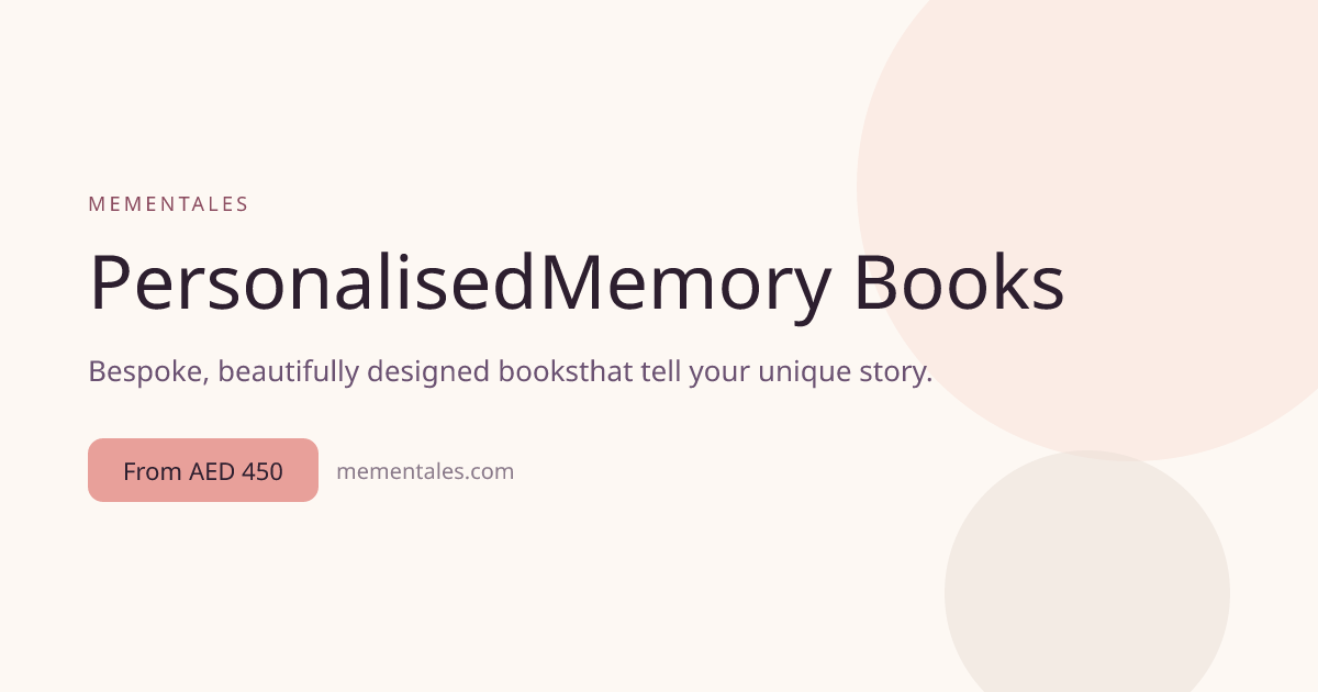 Personalised Memory Books | Mementales